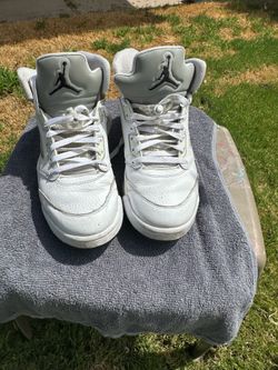 Jordan 5 White Metallic Sz 10.5