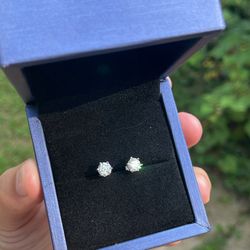 0.5 Moissanite Earring