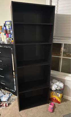 5 shelf bookcase ADJUSTABLE