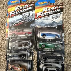 2013 Hot Wheels Fast & Furious 8 Car Set Walmart Exclusive SKYLINE SUPRA MUSTANG