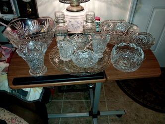 Cut Crystal Glassware Collection Lot