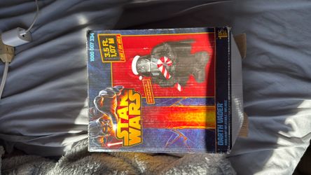 3.5 ft Airblown Inflatable Darth Vader with self-inflating fan and LED lights.