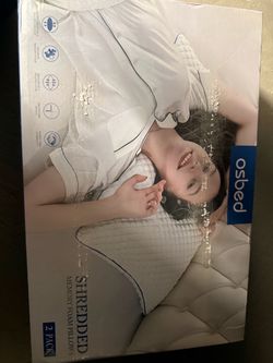 Osbed Shredded Memory Foam Pillows 2-Pack