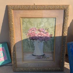 Gold Flower Frame