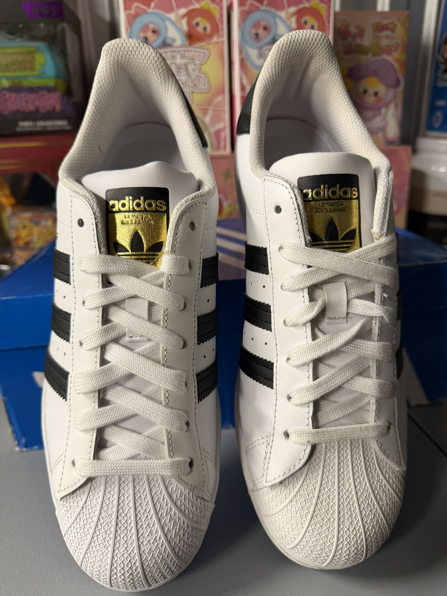 Adidas Superstar White/Core Black, Size 8.5