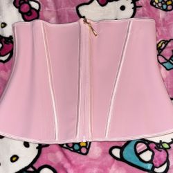 Pink Waist Trainer, Body Shaper, Faja Hook And Zipper Closure, shape wear
