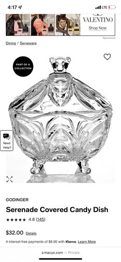 Serenade Crystal Covered Candy Box