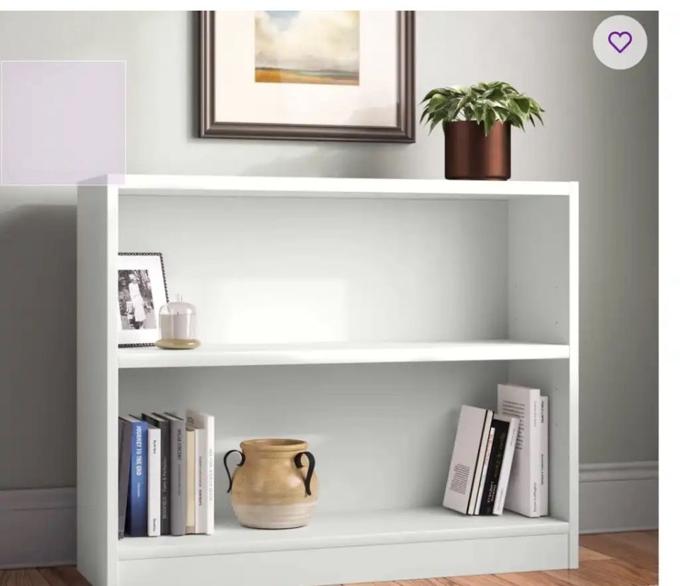 White Bookcase for sale-EUC