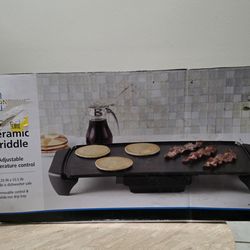 🔥 NEW Mainstays 20” Electric Griddle – Non‑Stick Ceramic