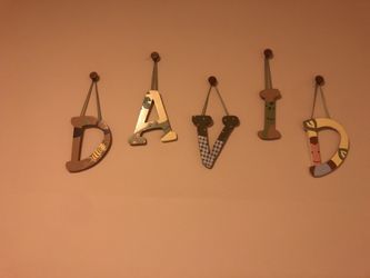 Hand painted letters
