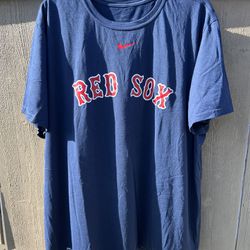 Boston Red Sox Navy Name Spell Out Logo The Nike Tee Dri Fit MLB TShirt 2XL XXL