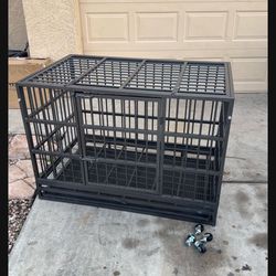 42” HEAVY DUTY DOG CAGE    NEW