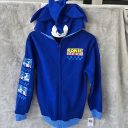 Sonic The Hedgehog Sweatshirt Hoodie LITTLE AND BIG KIDS Size L(14/16) NWT