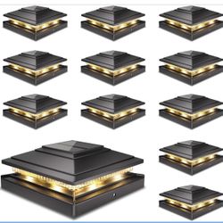 Solar Post Cap Lights 12pack,Warm & Cool Light,(N39)