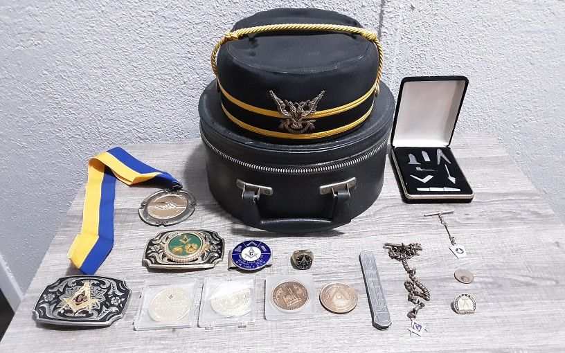 ▪️50’s【FREE MASONRY】ACCSESSORIES Victoria Regalia Masonic 50 Years Anniversary Freemasons