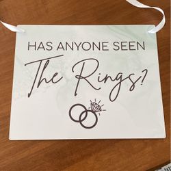 Ring Bearer Sign