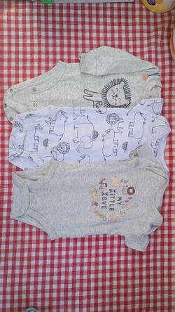 Carter's Baby Onesie Bodysuit Bundle Set of 3, 0-3 months
