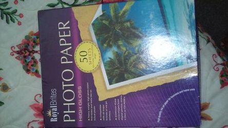 Printable photo paper