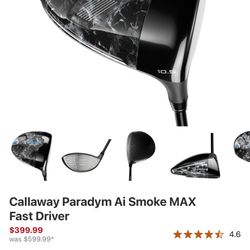 callaway paradym driver smoke ai max fast
