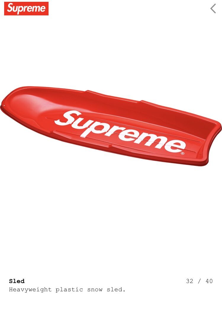 supreme sled Red supreme sled