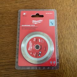 Milwaukee Diamond Tile Blade 3”.  Brand NEW.