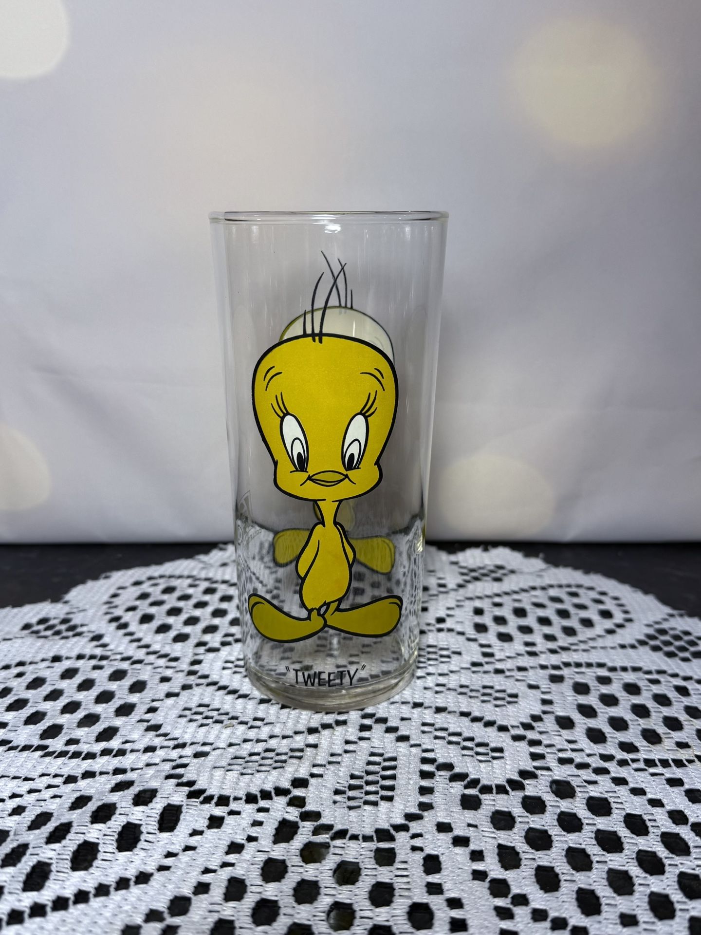 Vintage Tweety Bird 1973 Warner Bros Pepsi Collector Series Drinking Glass
