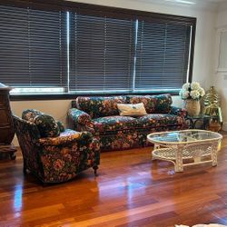 Floral Country Club Sofa Set