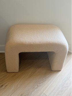 Ellecia 25.6'' Upholstered Ottoman Bench Waterfall