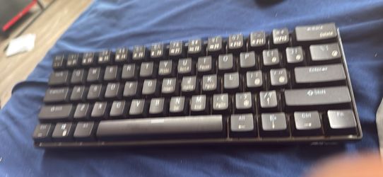 60% Wired keyboard and wireless mouse