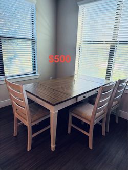 Dining Table Set with Storage and Bench