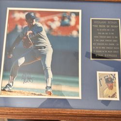 Nolan Ryan Autographed Photo frame