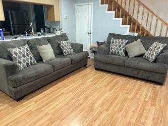 Love seat and sofa bed set