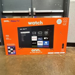 55” Onn Smart 4k LED Uhd Tv 