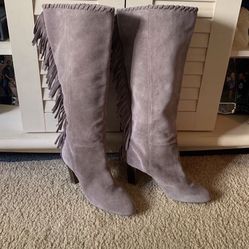 Suede Fringed Boots