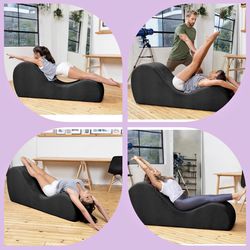 Sleek Chaise Lounge for Yoga - - Great for Stretching, Relaxation, Exercise & More,