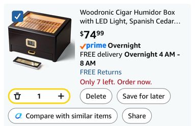 Woodronic Spanish Cedar Humidor Box