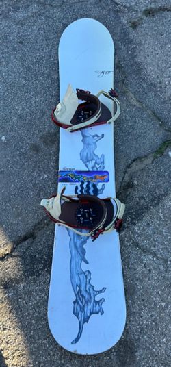 160cm Gnu Snowboard With Bindings 