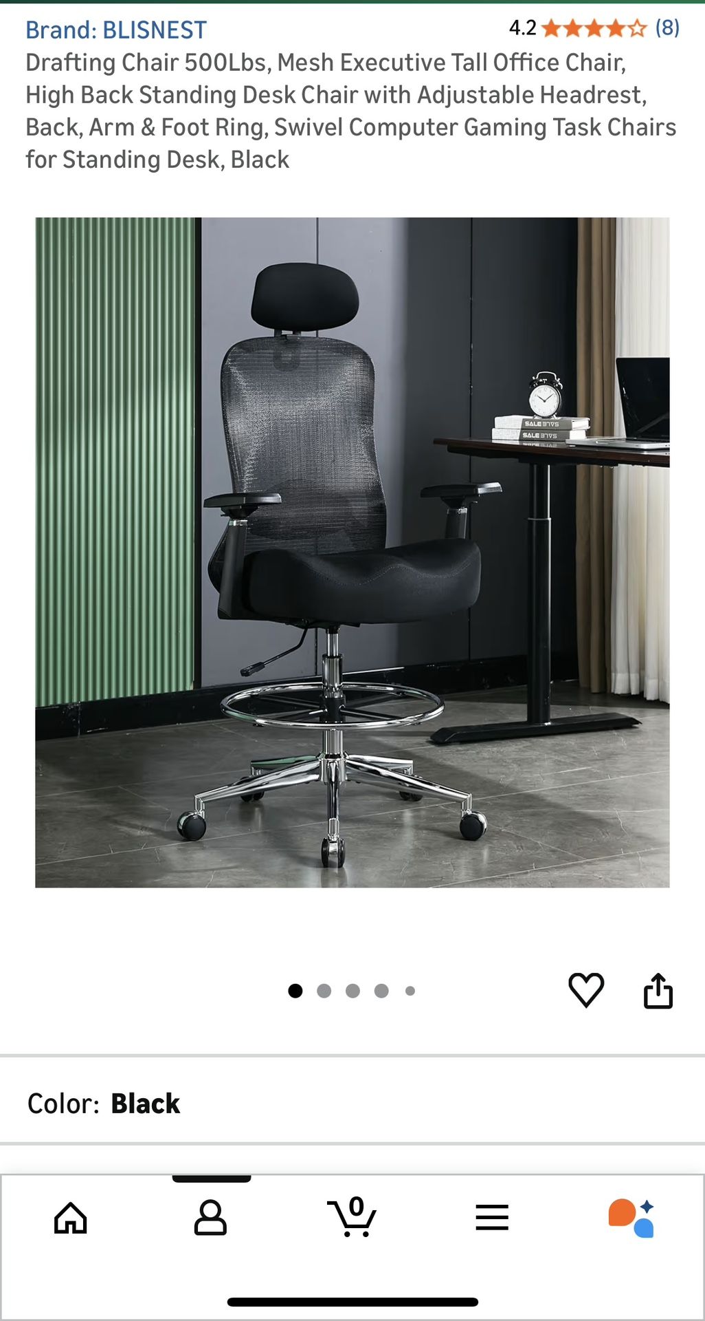 Blisnest Ergonomic Drafting Chair