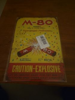 M-80 metal sign