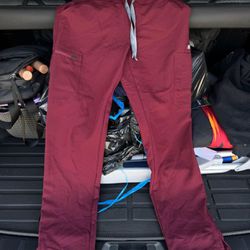 Brand New Burgundy Figs Pants Size Small 