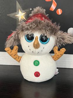 TY BEANIE BOOS BUTTONS THE SNOWMAN