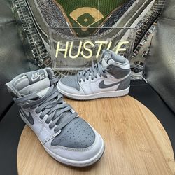 Nike Air Jordan 1 High OG Stealth (GS) Gray/White Size 4Y