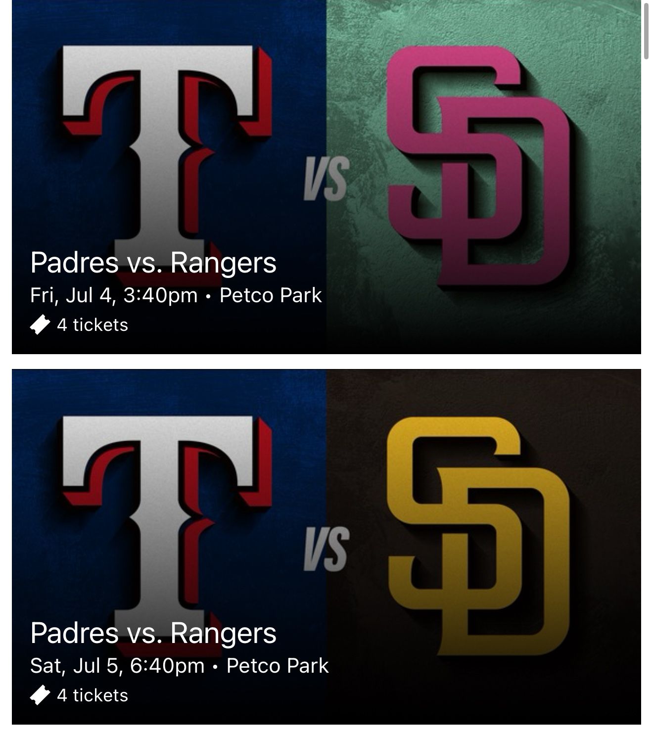 July 6th Game!! 2 Tickets Left