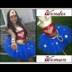 Wonder woman tutu costume message us for price