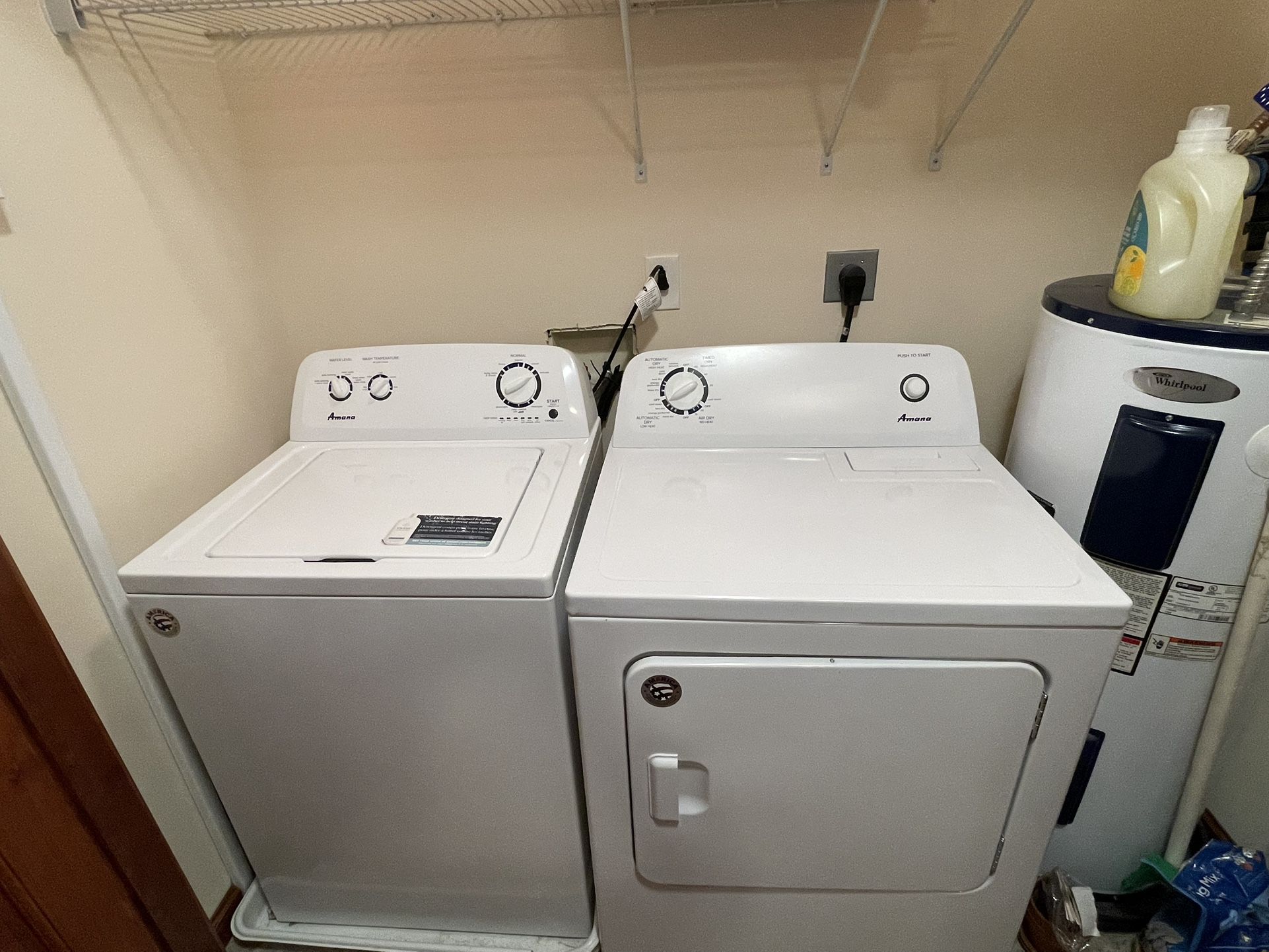 Amana washer and dryer