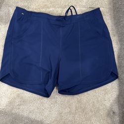 Lands' End Sport Women’s Navy Athletic Shorts Size 12