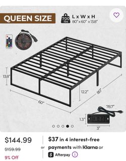 Queen size bed frame