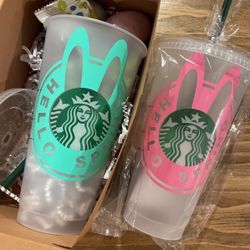 Starbucks Hello Spring Easter Cups