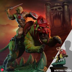FOR SALE: BRAND NEW / SEALED Tweeterhead MOTU He-Man & Battle Cat 1:6 Classic Deluxe Maquette