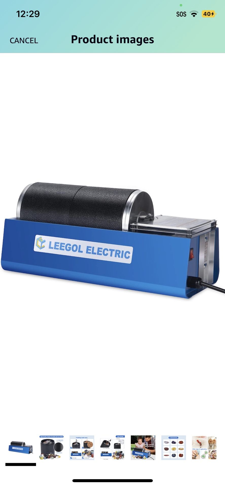 Leegol Electric Rock Tumbler Double Drum 6LB Lapidary Polisher